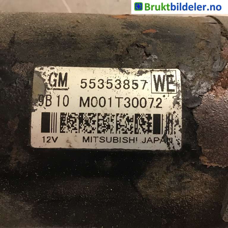 Starter diesel til Opel Insignia A 2009-2014  (OPEL|55353857|M001T30072|)