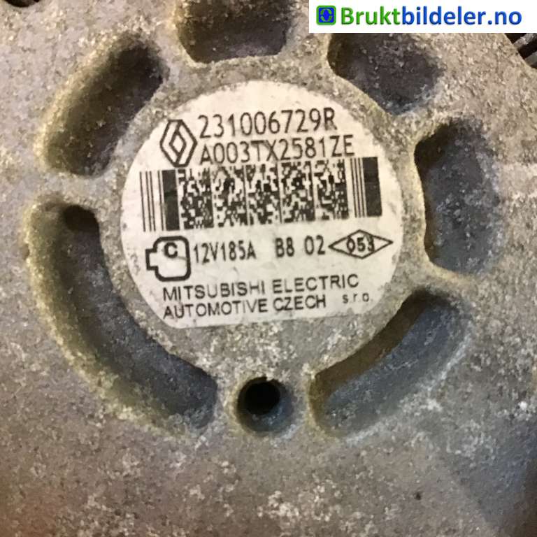 Dynamo til Fiat Talento 2016-->> (FIAT|6000620578|A003TX2581ZE|)