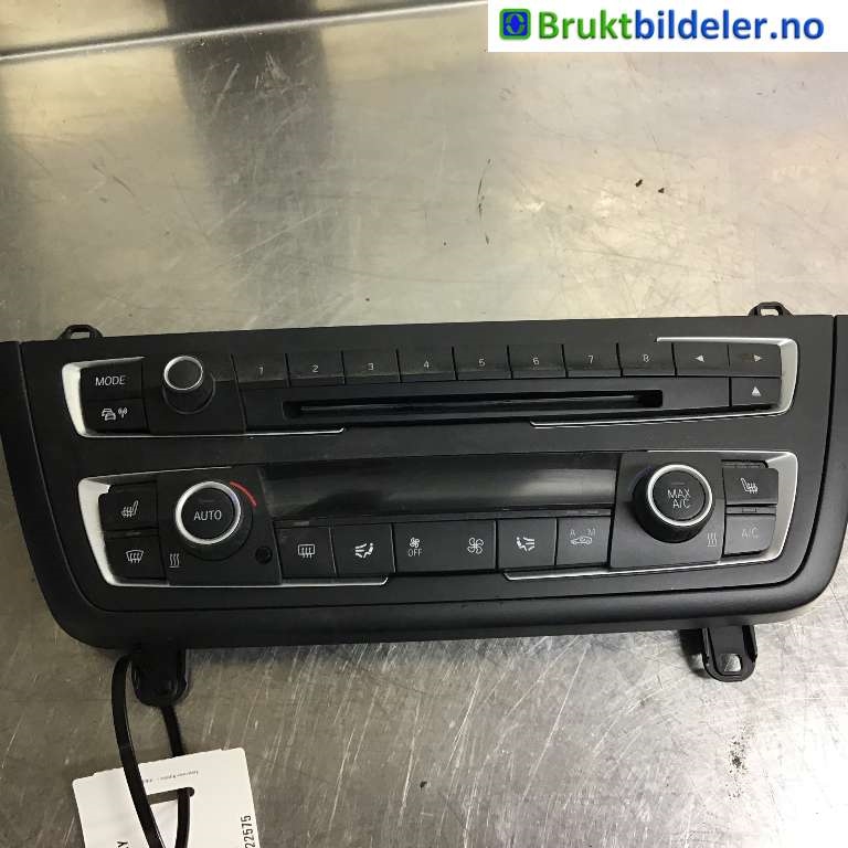 Varmeapparat betjening til BMW 3-Serie, 2012-2018 (F30/F31/F34) (F30/F31/F34) (BMW|64 11 9 287 337)