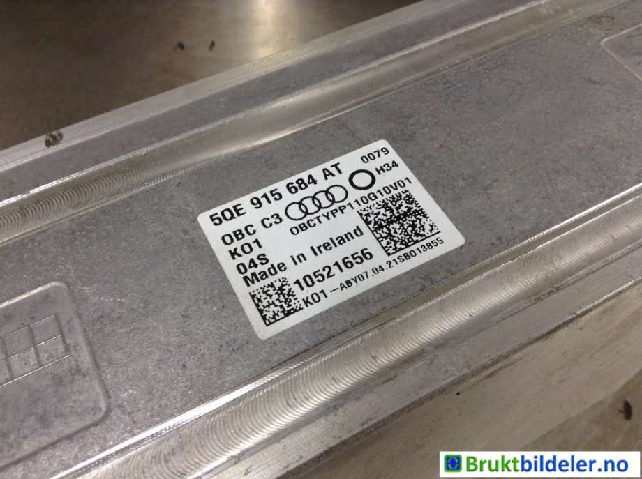 Batterilader (OBC - On Board Charger) til Audi e-tron 2018-->>  (AUDI|5QE 915 684 AT||5QE 915 684 BC)