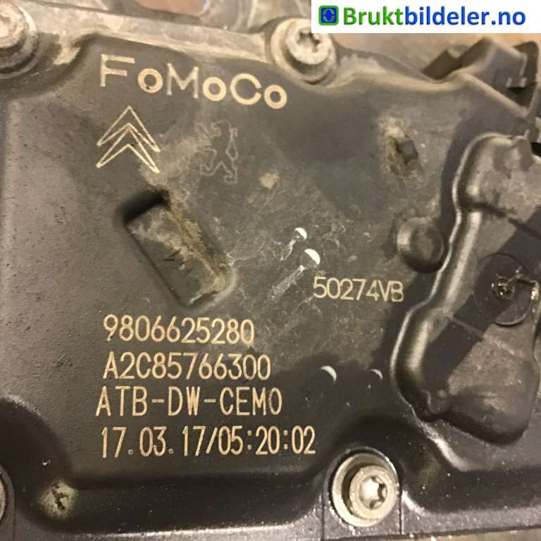 Spjeldhus til Peugeot Boxer 2014-->> (Type III, Fase 2)  (PEUGEOT|9806625280|A2C85766300|)