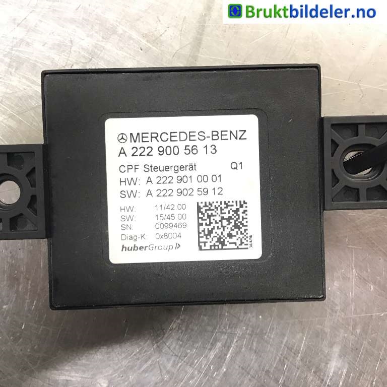 Styreenhet diverse til Mercedes C-Klasse 2014-2018 (Fase 1) (W205) (W205) (MERCEDES|A 222 900 56 13|)