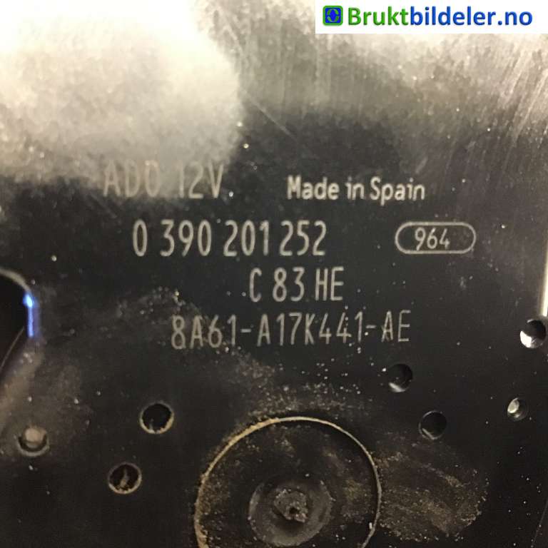 Viskermotor bakrute til Ford Fiesta 2013-2017 (Type VI, Fase 2)  (FORD|8A61-A17K441-AE|0 390 201 252|)