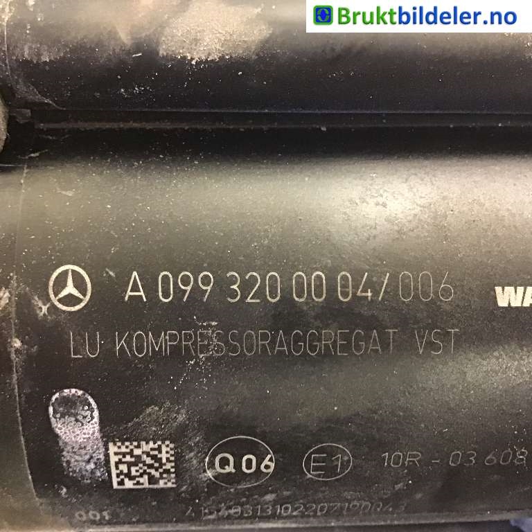 Kompressor nivå/luft til Mercedes C-Klasse 2014-2018 (Fase 1) (W205) (W205) (MERCEDES|A 099 320 00 04|443 020 019 1|)