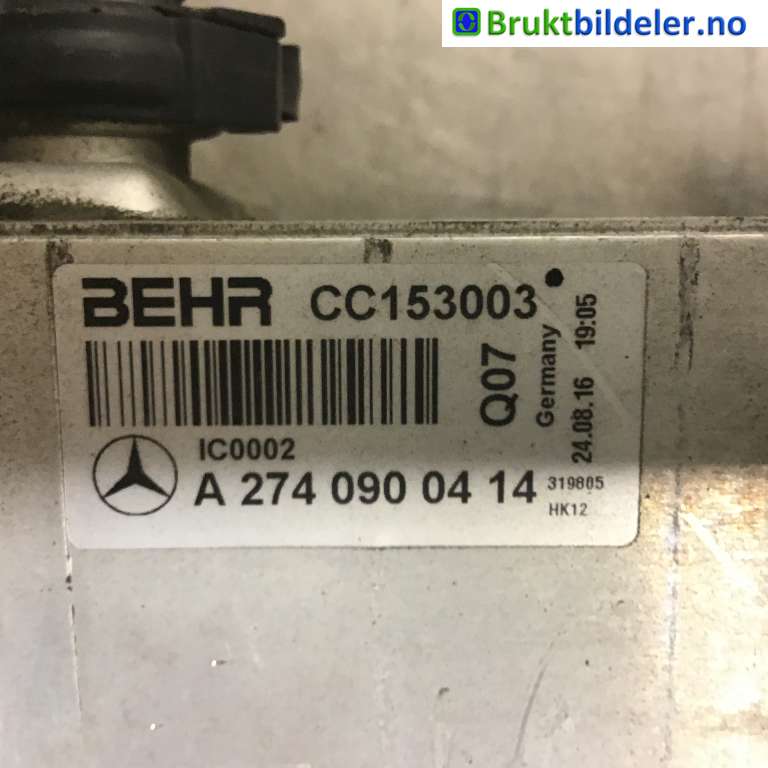 Intercooler til Mercedes C-Klasse 2014-2018 (Fase 1) (W205) (W205) (MERCEDES|A 274 090 04 14|CC153003|)