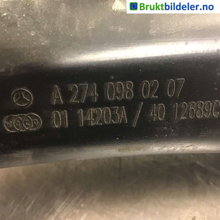 Luftslange innsug til Mercedes C-Klasse 2014-2018 (Fase 1) (W205) (W205) (MERCEDES|A 274 098 02 07|)