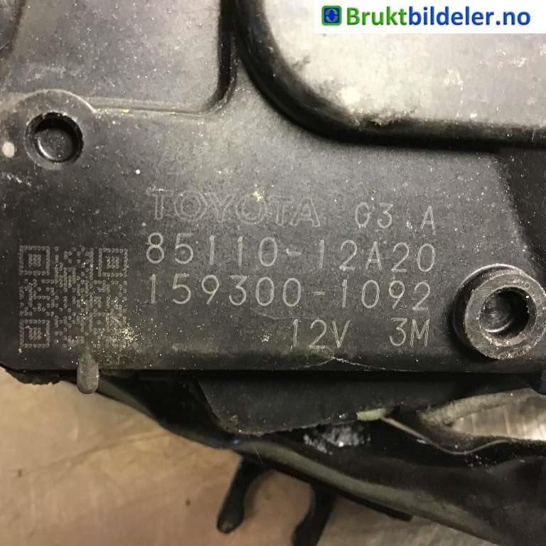Viskermotor frontrute til Toyota Corolla 2007-2013  (TOYOTA|85110-12A20|159300-1092|)