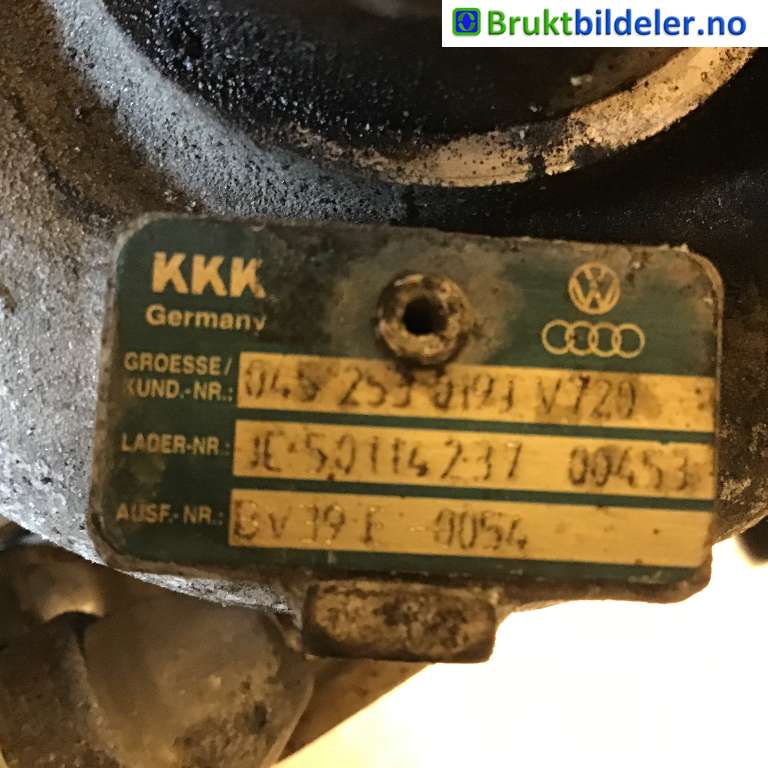 Turbo til Škoda Roomster 2006-2010 (Fase 1)  (SKODA|045 253 019 J|JC 50114237 00453|BV39E 0054)