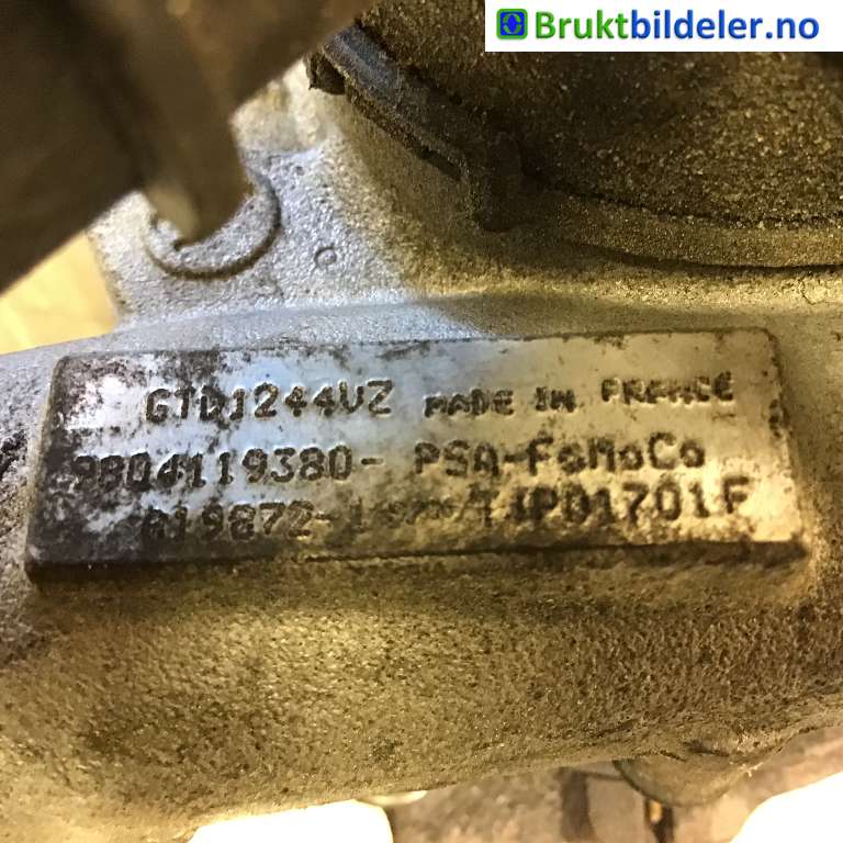 Turbo til Ford Mondeo 2014-2019 (Type V, Fase 1)  (FORD|FM5Q-6K682-AA|9804119380|GTD1244VZ)