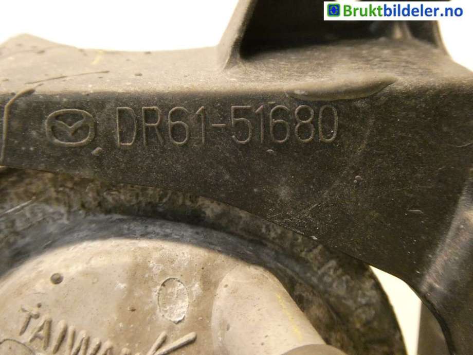Tåkelykt høyre foran til Mazda 2 2011-2014 (Type II, Fase 2)  (MAZDA|DR6151680A||DR61-51680)