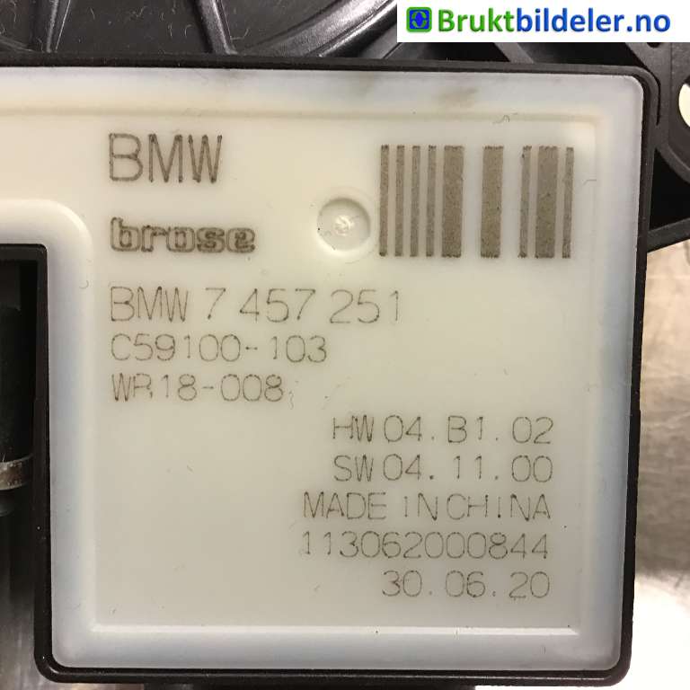 Ruteheis venstre bak til BMW 5-Serie 2017-->> (G30/G31) (G30/G31) (BMW|51 35 7 455 083|C59100-103|7 457 251)