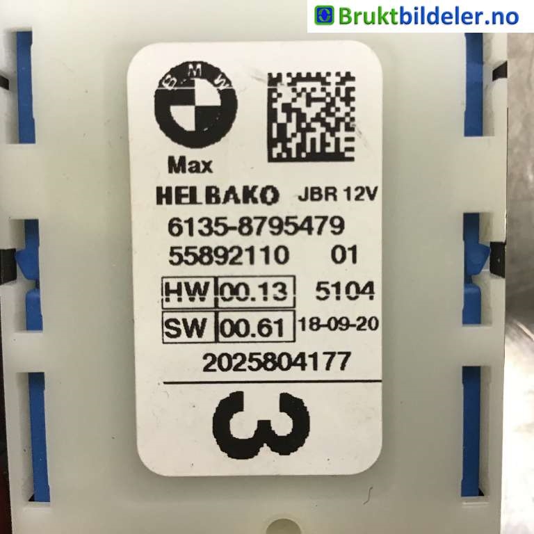 Sikringsboks til BMW 5-Serie 2017-->> (G30/G31) (G30/G31) (BMW|61 14 87 13126|P00127004-AS|)