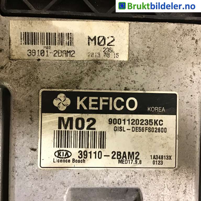 Styreenhet motor til Kia Sportage 2010-2016 (Type III)  (KIA|39110-2BAM2|9001120235KB|)