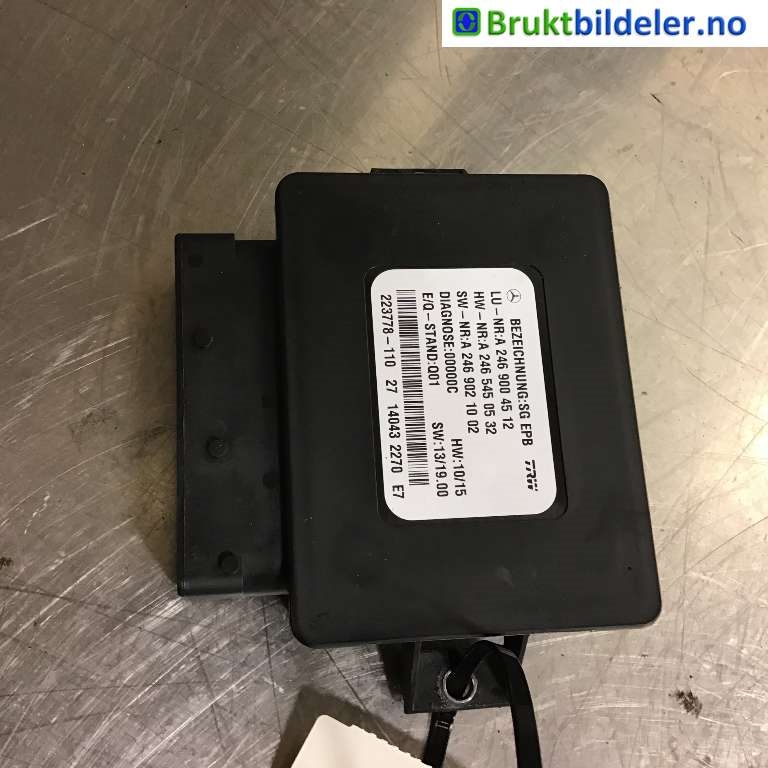 Styreenhet elektrisk parkbrems (EPB - Electric Parking Brake) til Mercedes B-Klasse, 2011-2018 (W246) (W246) (MERCEDES|A246 900 45 12)