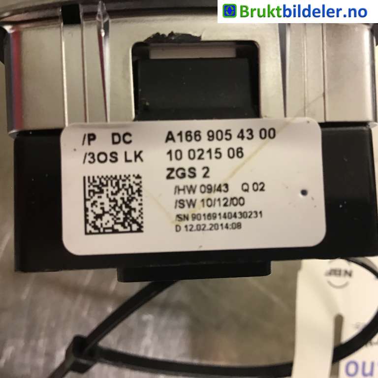 Bryter ruteheis til Mercedes B-Klasse 2011-2018 (W246) (W246) (MERCEDES|A 166 905 43 00|10 0215 06|)