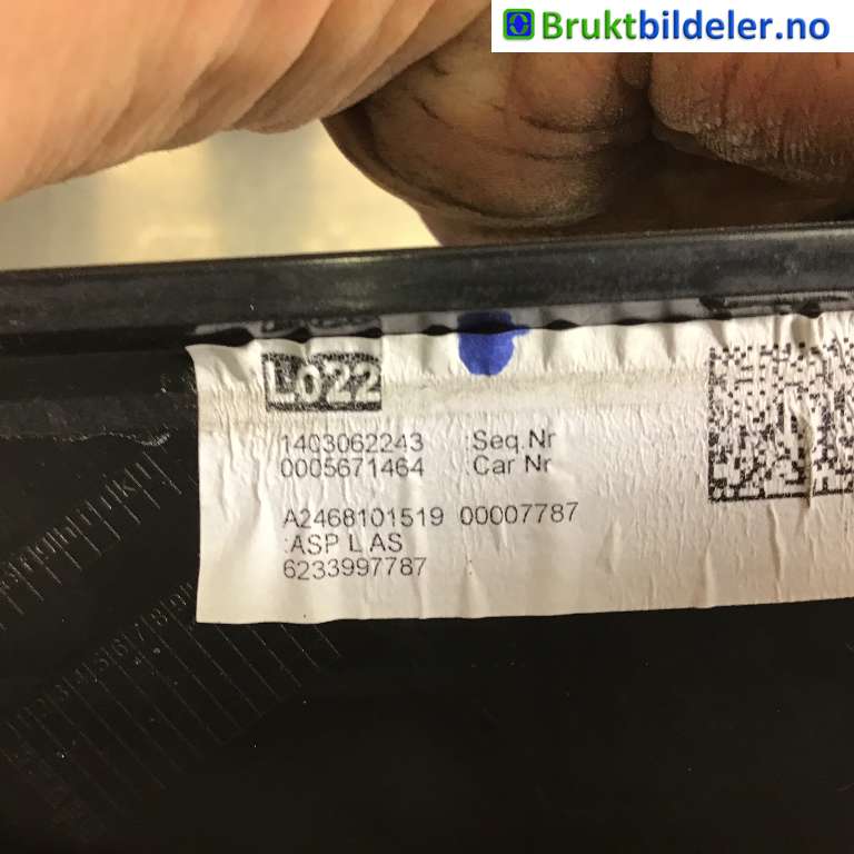 Speil venstre til Mercedes B-Klasse 2011-2018 (W246) (W246) (MERCEDES|A 246 810 15 19|)