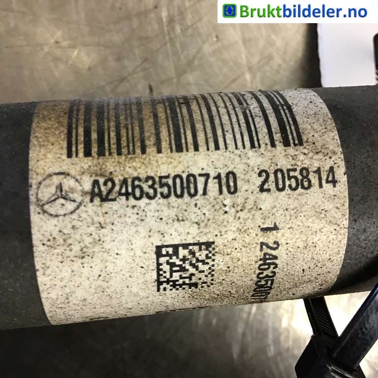 Drivaksel høyre bak til Mercedes B-Klasse 2011-2018 (W246) (W246) (MERCEDES||2 058 14|A 246 350 07 10)