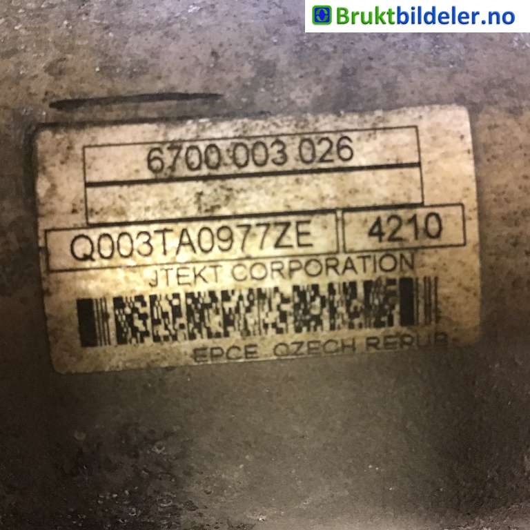 Tannstang elektrisk til Mercedes B-Klasse 2011-2018 (W246) (W246) (MERCEDES|A 246 460 81 00|6700 003 026|Q003TA0977ZE)