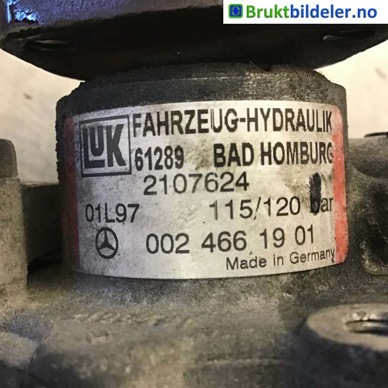 Servo pumpe mekanisk til Mercedes E-Klasse 1995-2000 (Fase 1) (W210) (W210) (MERCEDES|002 466 19 01|2107624|)