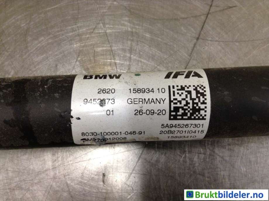 Mellomaksel fremre til BMW 5-Serie 2017-->> (G30/G31) (G30/G31) (BMW|26 20 9 452 673|)