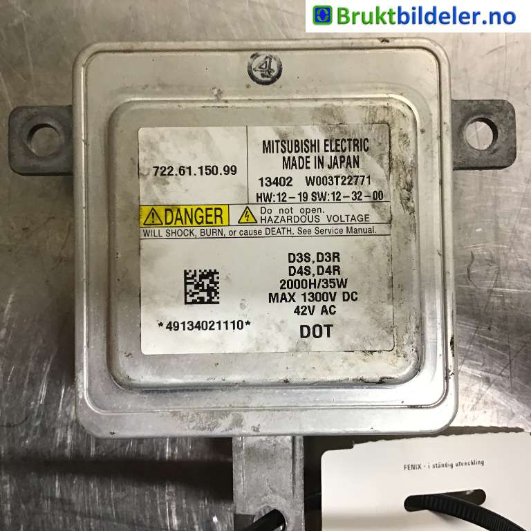 Styreenhet xenon/ballast til Volvo V40 2012-2019  (VOLVO|722 61 150 99|W003T22771|722.61.150.99)