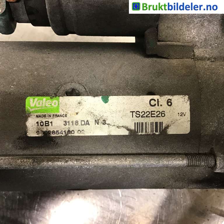 Starter diesel til Citroën C4, Picasso 2006-2013 (Type I)  (CITROEN|9662854180 02|10B1 3118 DA|)