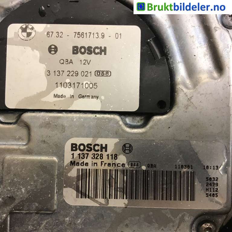 Kjølevifte til BMW X1 2009-2015 (E84) (E84) (BMW|67 32 7 561 713.9-01|3 137 229 021|)