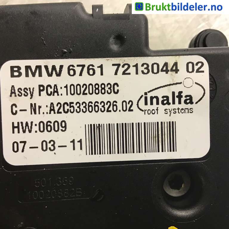 Takluke motor til BMW X1 2009-2015 (E84) (E84) (BMW|6761 7213044 02|)