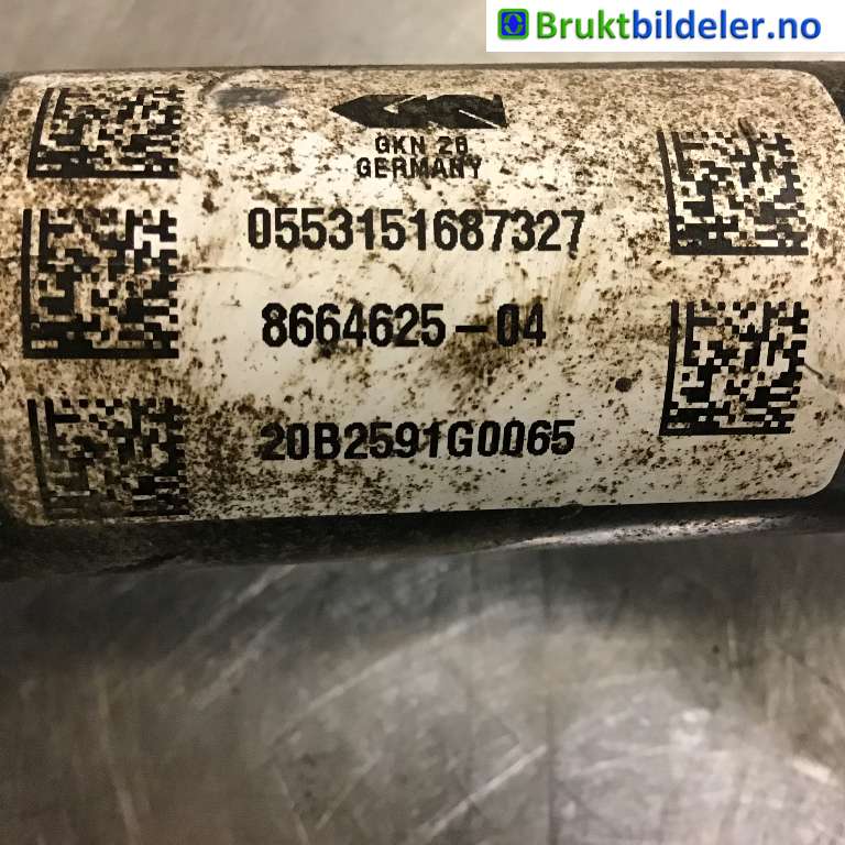 Drivaksel venstre bak, elbil til BMW 5-Serie 2017-->> (G30/G31) (G30/G31) (BMW|33 20 8 664 625|20B2591G0065|0553151687327)