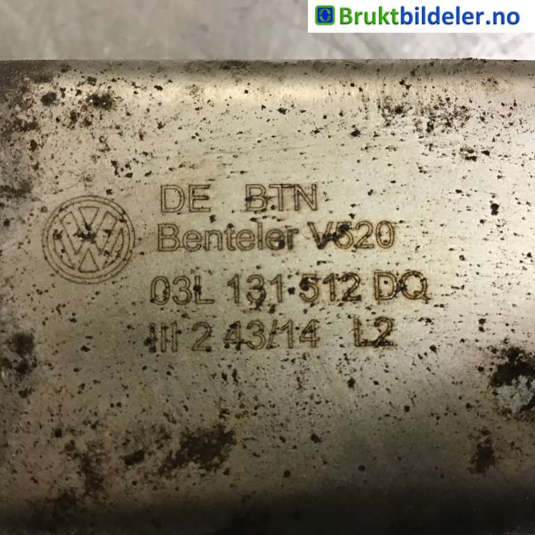 EGR-ventil til VW Caddy 2010-2015 (Type III, Fase 2)  (VOLKSWAGEN|03L 131 512 DQ|0 280 751 016|)