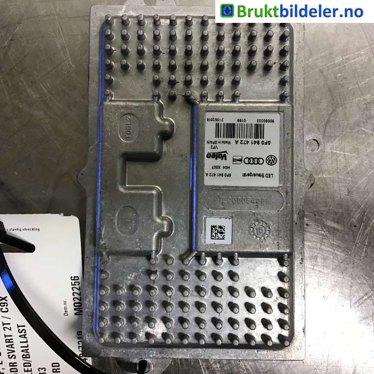 Styreenhet xenon/ballast til VW e-Golf 2014-2017 (Fase 1)  (VOLKSWAGEN|5F0 941 472 A|90050333|)