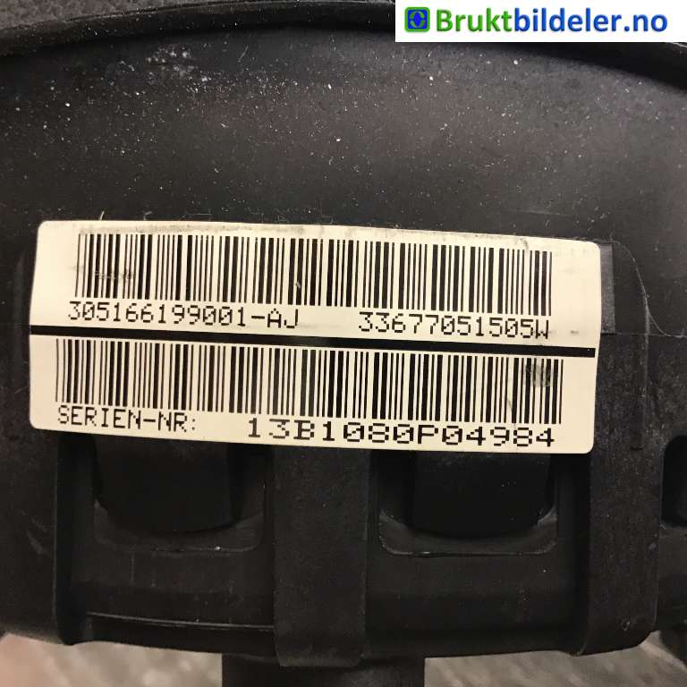 Airbag rattpute til BMW X1 2009-2015 (E84) (E84) (BMW|32 30 6 884 672|305166199001-AJ|)