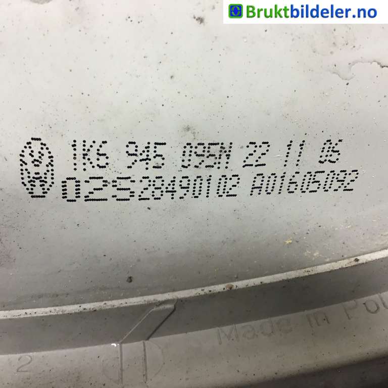 Baklykt venstre til VW Golf V, Combi 2003-2008  (VOLKSWAGEN|1K6 945 095N|02S28490102|)