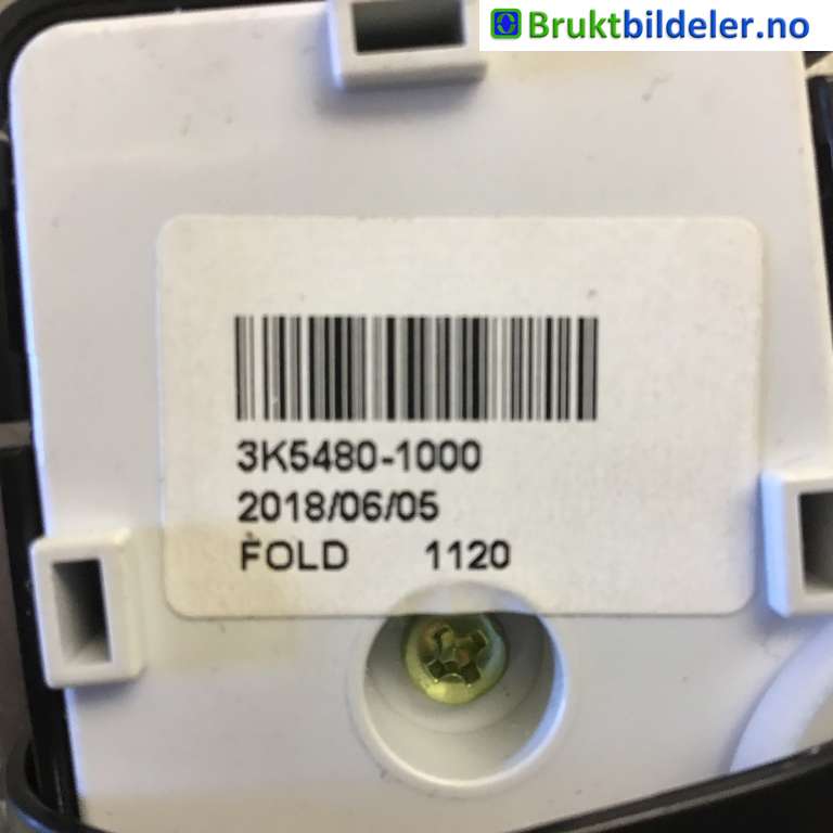 Bryter speil til Hyundai Kona 2017-2021 (Type I, Fase 1)  (HYUNDAI|3K5480-1000|)