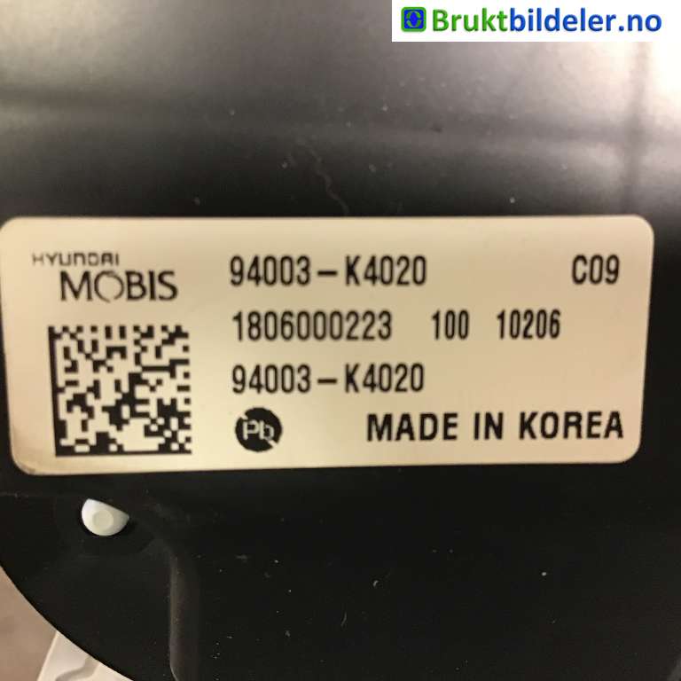 Instrumentpanel til Hyundai Kona 2017-2021 (Type I, Fase 1)  (HYUNDAI|94003-K4020|1806000223|)