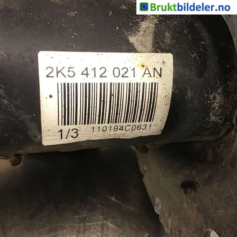Fjærbein venstre foran til VW Caddy 2015-2020 (Type III, Fase 3) (VOLKSWAGEN|2K5 413 031||2K5 412 021 AN)