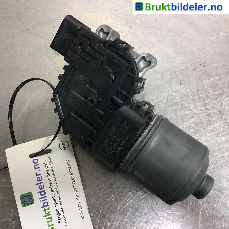 Viskermotor frontrute til Audi A4 2004-2008 (Type III) (B7) (B7) (AUDI|8E1 955 119|0 390 241 509|)