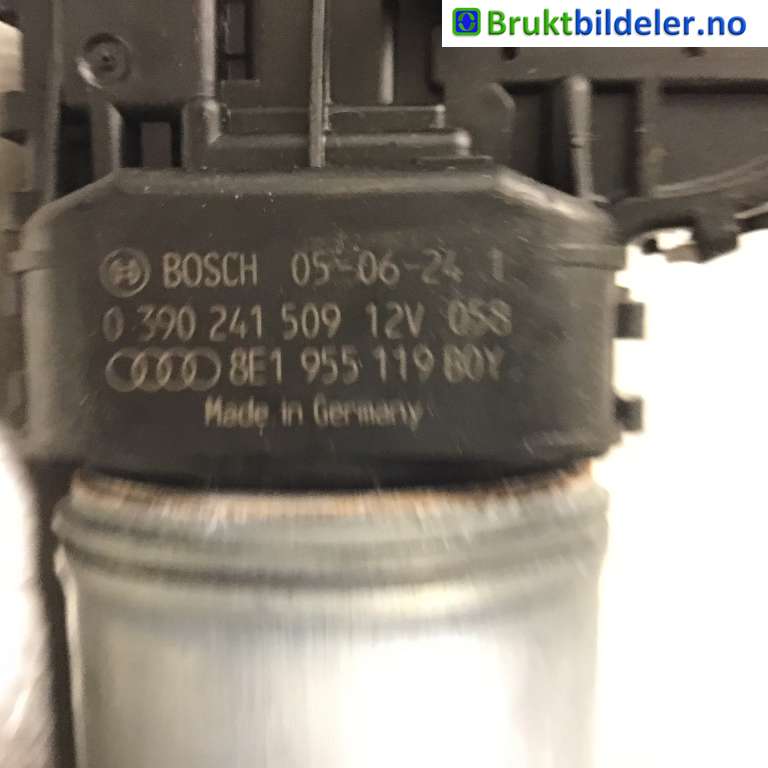 Viskermotor frontrute til Audi A4 2004-2008 (Type III) (B7) (B7) (AUDI|8E1 955 119|0 390 241 509|)