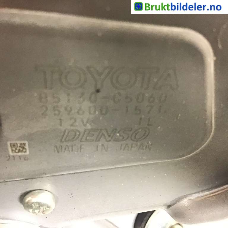 Viskermotor bakrute til Toyota Avensis 2009-2015 (Type III, Fase 1)  (TOYOTA|85130-05060|259600-1571|)