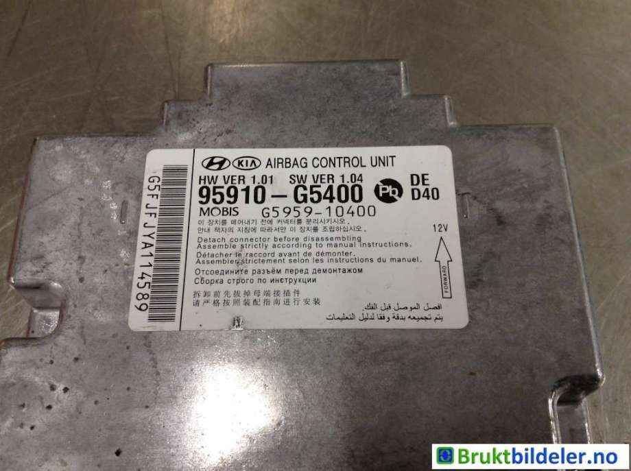 Airbag elektronikk til Kia Niro 2021-->>  (KIA|95910-G5400|G5959-10400|)
