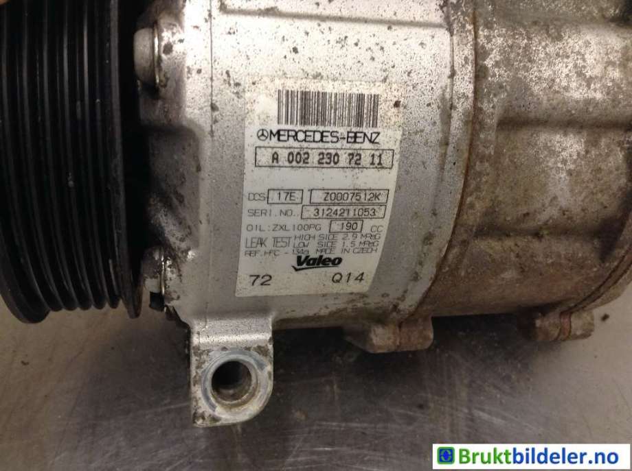 Aircondition kompressor til Mercedes Vito/Viano 2010-2014 (Fase 2) (W639) (W639) (MERCEDES|A 002 230 72 11|3124211053|)
