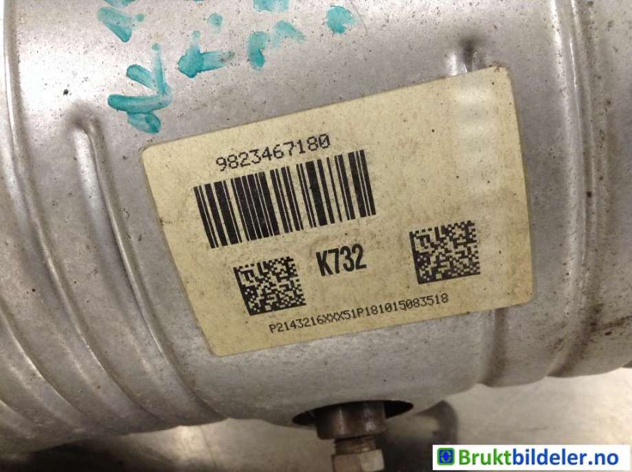 Katalysator til Peugeot Partner 2015-2019 (Type II, Fase 2)  (PEUGEOT|9823467180|)