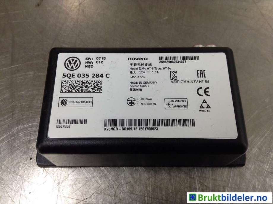Styreenhet diverse til VW e-Golf 2014-2017 (Fase 1)  (VOLKSWAGEN|5QE 035 284 C|)