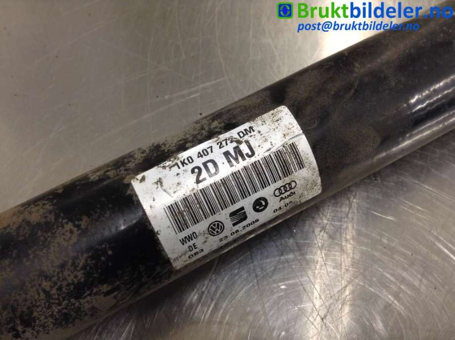 Drivaksel høyre foran til VW Golf V, Combi 2003-2008  (VOLKSWAGEN|1K0 407 272 DM|)