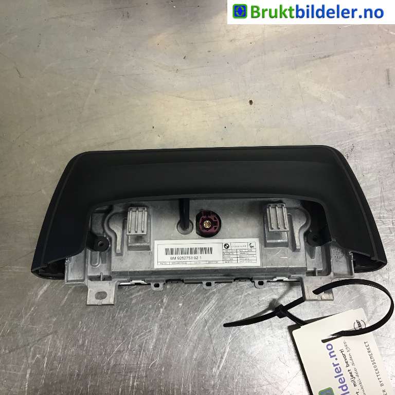 Multimedia display (MCU - Media Controller Unit) til BMW 3-Serie 2012-2018 (F30/F31/F34) (F30/F31/F34) (BMW|9 262 753 02 1|)