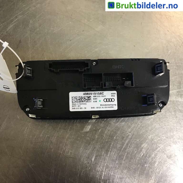 Varmeapparat betjening til Audi Q7 2015-->> (Type II)  (AUDI|4L0 919 158 C|5HB 012 355-34|)