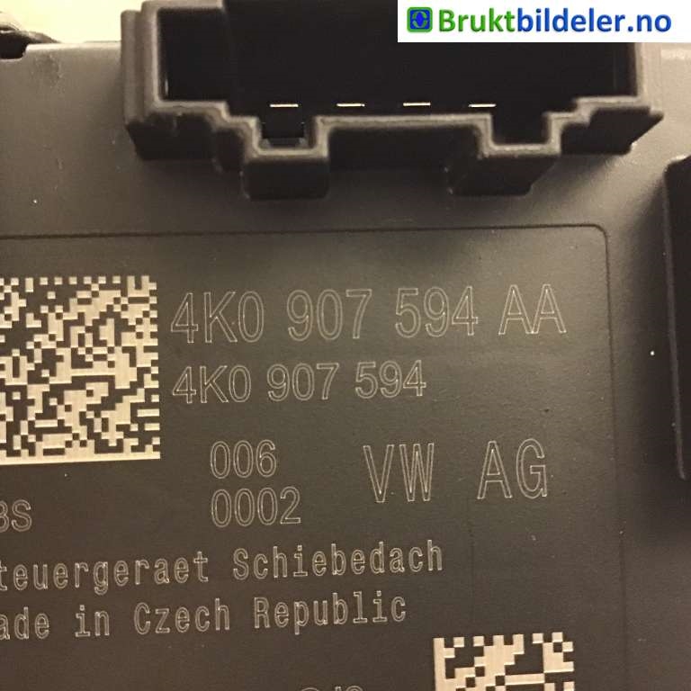 Styreenhet takluke til Audi Q7 2015-->> (Type II) (AUDI|4K0 907 594 AA|A2C13962907|)