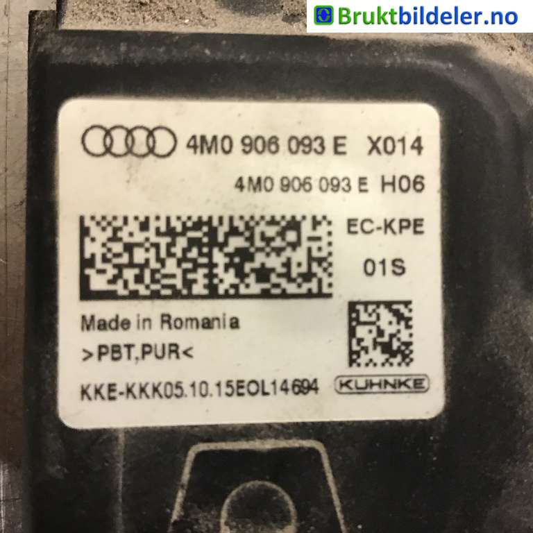 Styreenhet drivstoffpumpe til Audi Q7 2015-->> (Type II)  (AUDI|4M0 906 093 E|)