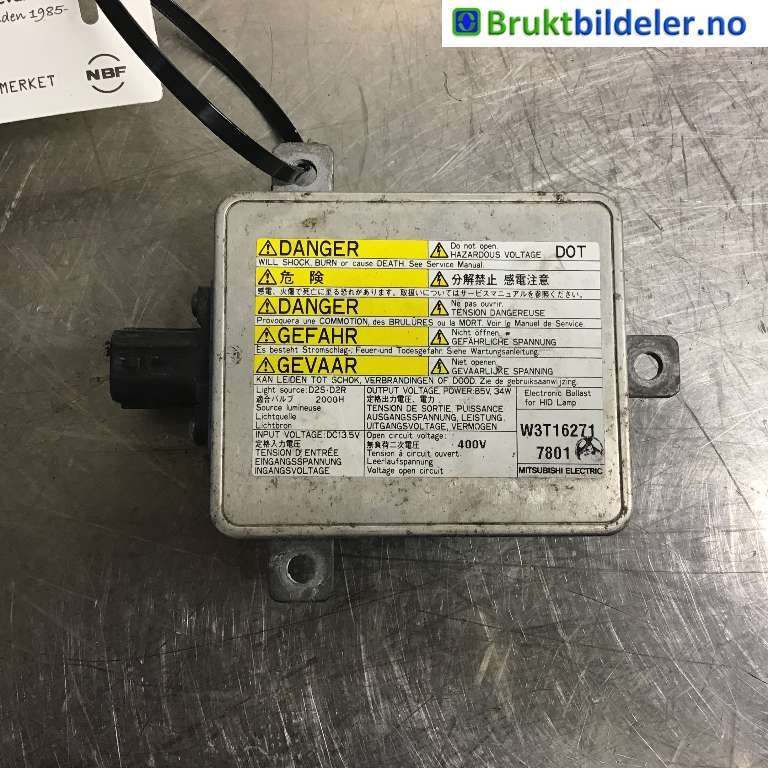 Styreenhet xenon/ballast til Mitsubishi Outlander 2007-2010 (Type II, Fase 1)  (MITSUBISHI|8301A769|W3T162717801|)