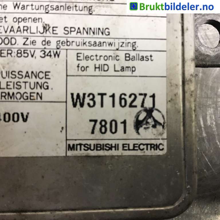 Styreenhet xenon/ballast til Mitsubishi Outlander 2007-2010 (Type II, Fase 1)  (MITSUBISHI|8301A769|W3T162717801|)
